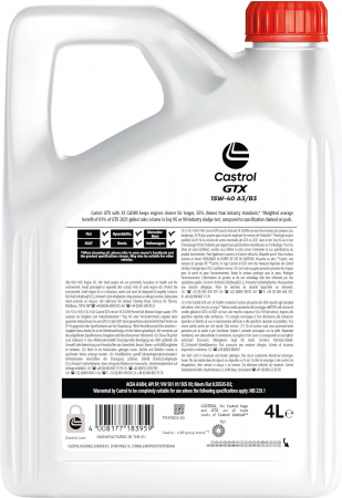 Ulei Castrol GTX A3/B3 15W40 4 litri [1]