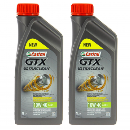 Uleiuri si Lichide - Pachet 2 litri Ulei Castrol GTX Ultraclean 10W40 A3/B4