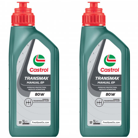 Ulei Cutie de Viteze - Pachet 2 litri ulei Castrol Transmax pentru transmisie manuala EP 80W
