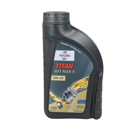 Branduri - Ulei de Motor Fuchs TITAN GT1 FLEX 5 0W-20 - 1 Litru (ACEA C6, API SP, BMW LL-17 FE+, MB 229.72)
