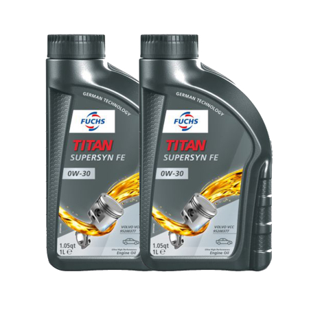Branduri - Pachet 2 Litri (2x 1L) - Ulei de Motor Fuchs TITAN Supersyn FE 0W-30 (Special Volvo VCC 95200377, ACEA A5/B5)