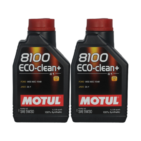 5W30 - Pachet 2 litri ulei de motor Motul 8100 Eco-clean+ 5W30 – Performanță superioară și protecție avansată pentru motoare moderne