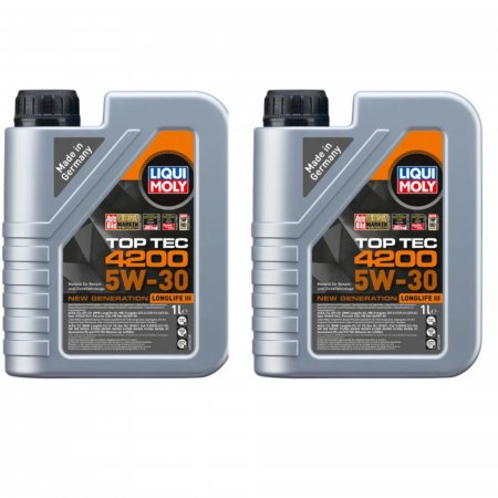 5W30 - Pachet 2 litri Ulei de motor  sintetic Liqui Moly Top Tec 4200 5W30