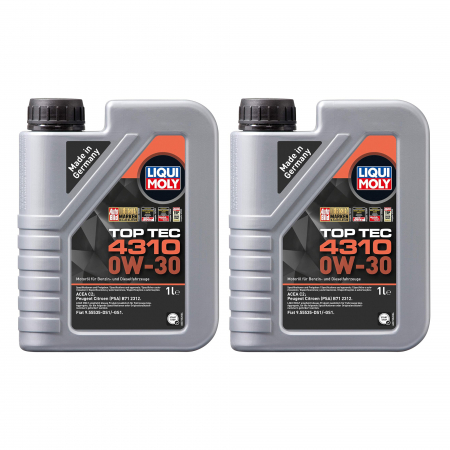 Pachete cu pret redus - Pachet 2 litri Ulei Liqui Moly top Tec 4310 PSA 0W30