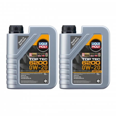 Pachete cu pret redus - Pachet 2 litri Ulei Liqui Moly Top Tec 6200 LL IV 0W20