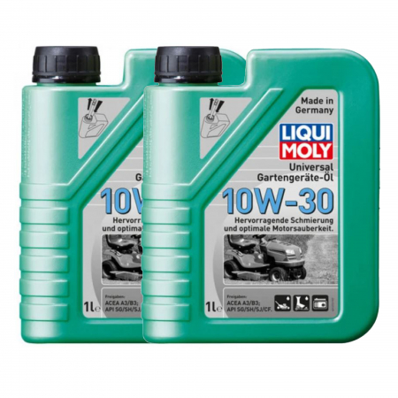 Reparatii si Echipamente Auto - Pachet 2 litri Ulei Liqui Moly universal pentru echipamente de gradinarit 10W30
