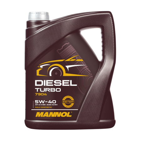 Ulei Motor Sintetic MANNOL Diesel Turbo 5W-40 (7904) - 5 Litri - Tehnologie Ester (VW / Mercedes / BMW)