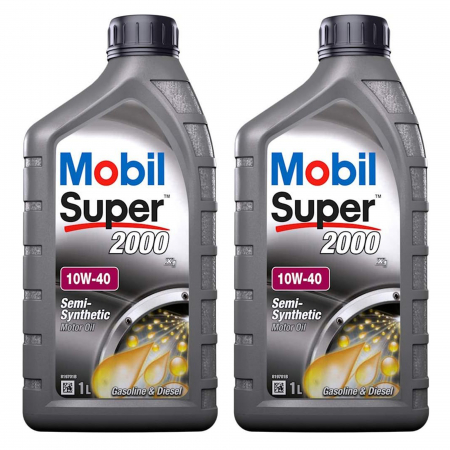 Pachet 2 litri Ulei Mobil Super 2000 X1 10W40 [0]
