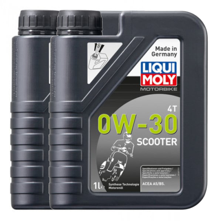 Moto - Pachet 2 litri Ulei moto Liqui Moly Motorbike Scooter 4T 0W30