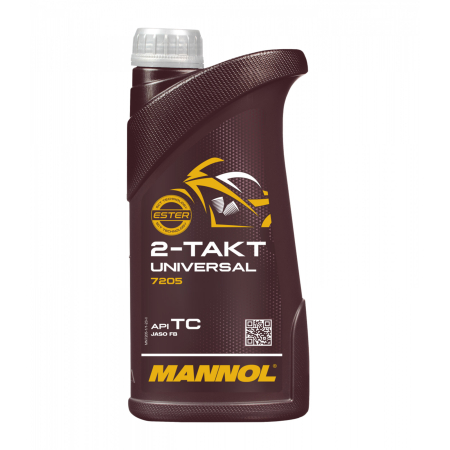 Moto - Ulei Motor MANNOL 2-Takt Universal - 1 Litru, Mineral (Moto, Scutere, Fără Fum)
