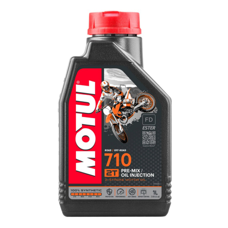 Uleiuri Moto - Ulei moto Motul 710 2T - 1 Litru, Complet Sintetic (JASO FD, ISO-L-EGD)