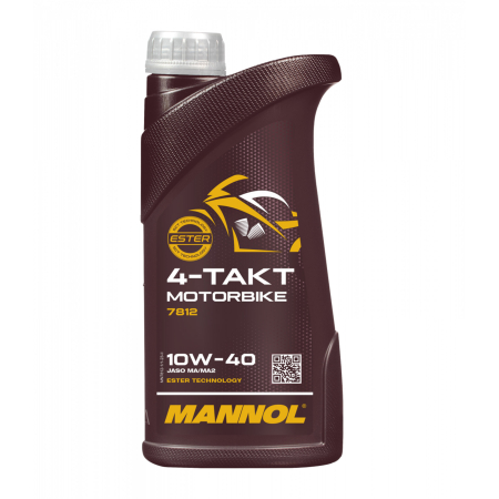 Moto - Ulei MANNOL 4-Takt Motorbike 10W40 - 1 Litru, Sintetic cu Ester (Moto Sport & Off-Road)