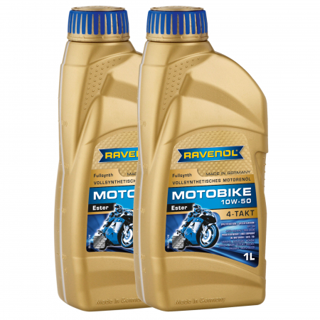 Moto - Pachet 2 litri Ulei moto Ravenol Motorbike Ester 4-Takt 10W50