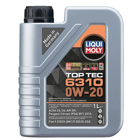 Ulei Motor - Ulei Motor Liqui Moly Top Tec 6310 0W20 1 litru - ACEA C5/C6, PSA B71 2010 (Peugeot, Citroen, Opel)