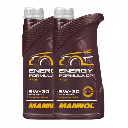 Branduri - Pachet 2 litri Ulei Motor MANNOL Energy Formula OP 5W-30 Sintetic cu Ester (GM dexos2, Low SAPS)