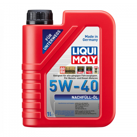 Uleiuri si Lichide - Ulei Motor Sintetic Liqui Moly completare 5W40 1 litru