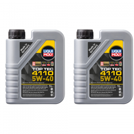 5W40 - Pachet 2 litri Ulei Motor Sintetic Liqui Moly Top Tec 4110 5W40