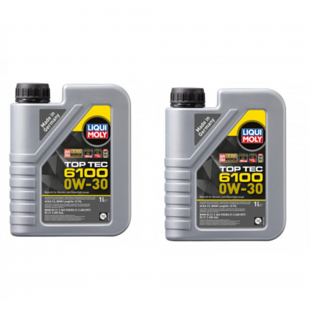 Branduri - Pachet 2 litri Ulei Motor Sintetic Liqui Moly Top Tec 6100 0W30