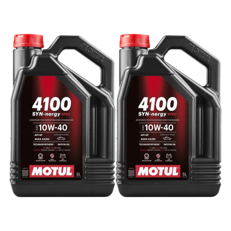 Pachete cu pret redus - Pachet 10 litri ulei Motul 4100 SYN-NER S 10W40 – Protecție avansată și performanță pentru motoare pe benzină și diesel