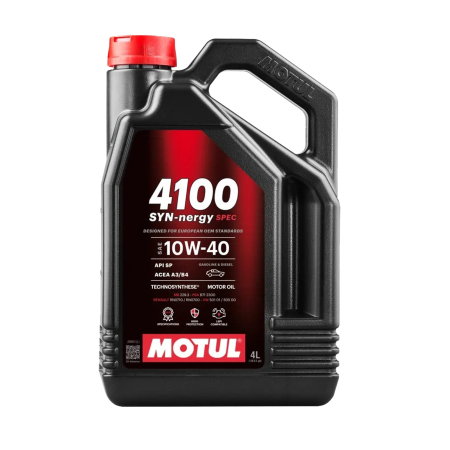 Branduri - Ulei Motul 4100 SYN-NER S 10W40 4 litri – Protecție superioară și performanță constantă pentru motoare pe benzină și diesel