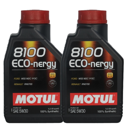 5W30 - Pachet 2 litri ulei Motul 8100 Eco-Nergy 5W30 - Eficiență și protecție pentru motoare moderne pe benzină și diesel