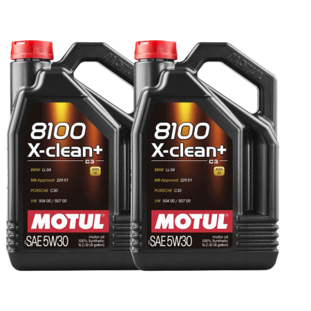 Branduri - Pachet 10 litri ulei Motul 8100 X-Clean+ 5W30 – Performanță premium pentru motoare BMW, VW, Mercedes și Porsche