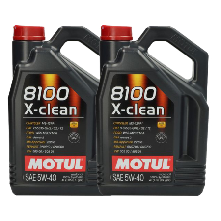 Branduri - Pachet 8 litri ulei Motul 8100 X-CLEAN 5W40 C3 – Protecție avansată și performanță pentru motoare moderne