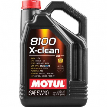 Branduri - Ulei sintetic Motul 8100 X-Clean C3 5W40 5 litri