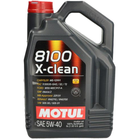 Branduri - Ulei Motul 8100 X-Clean+ 5W40 5 litri – Protecție avansată și performanță pentru motoare moderne