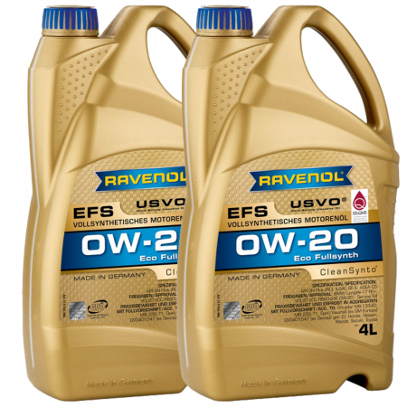 Uleiuri si Lichide - Pachet 8 litri ulei Ravenol EFS USVO 0W20