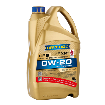 Branduri - Ulei Ravenol EFS USVO 0W20 5 litri (4+1 gratis)