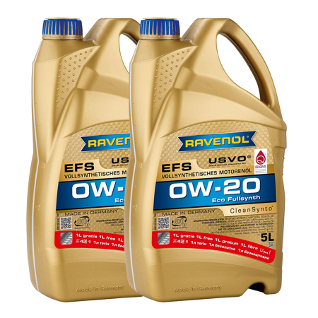 Branduri - Pachet 10 litri Ulei Ravenol EFS USVO 0W20 (8+2 gratis)