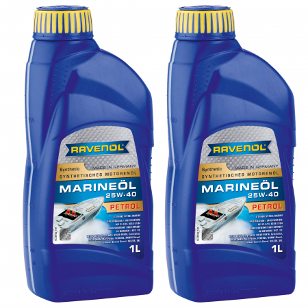 Moto - Pachet 2 litri ulei Ravenol Marine Petrol 25W40