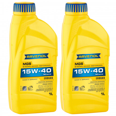 15W40 - Pachet 2 litri ulei Ravenol MGS Gasmotor 15W40