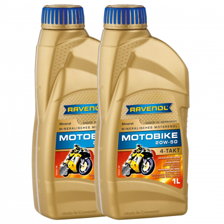 Moto - Pachet 2 litri ulei Ravenol Motobike 4T Mineral 20W50