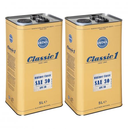 Branduri - Pachet 10 litri ulei Ravenol Oldtimer Classic SAE 30 API SB