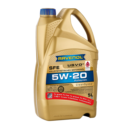 5W20 - Ulei Ravenol SFE USVO 5W20 5 litri (4+1 gratis)