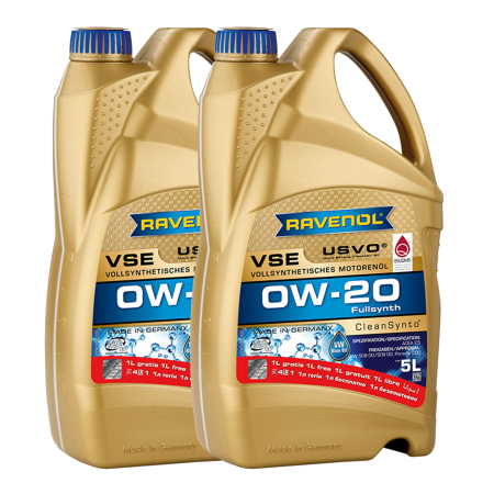 Branduri - Pachet 10 litri Ulei Ravenol VSE USVO 0W20 (5+2 gratis)
