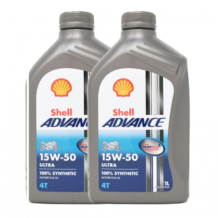 15W50 - Pachet 2 litri Ulei Shell Moto Advance Ultra 4T 15W50