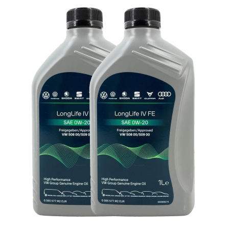 Branduri - Pachet 2 litri Ulei VW LongLife IV FE 0W20 - Normă VW 508 00 / 509 00