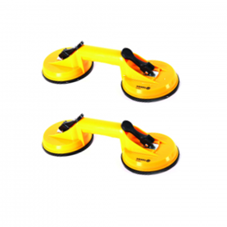 Reparatii si Echipamente Auto - Pachet 2 Ventuze cu 2 brate pentru transportat si montat parbrize si geamuri, diametru 115 mm