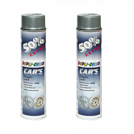 Vopsea Auto - Pachet 2 x Vopsea Spray Argintiu Dupli-Color pentru Jante 600ml