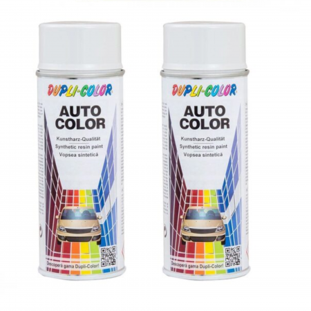 Vopsea Auto - Pachet 2 x Vopsea Spray Auto Dacia Alb Dupli Color 350 ml