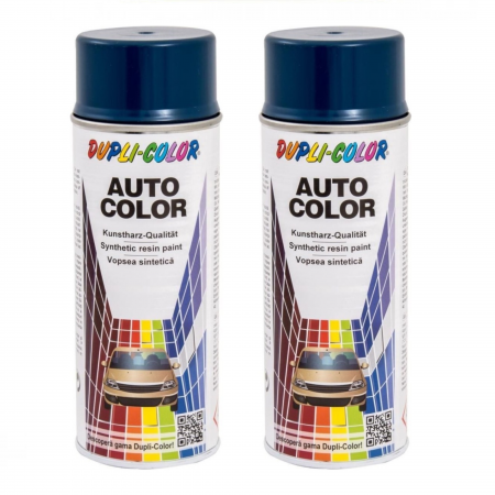 Reparatii si Echipamente Auto - Pachet 2 x Vopsea Spray Auto Dacia Albastru Capri Dupli-Color 350 ml