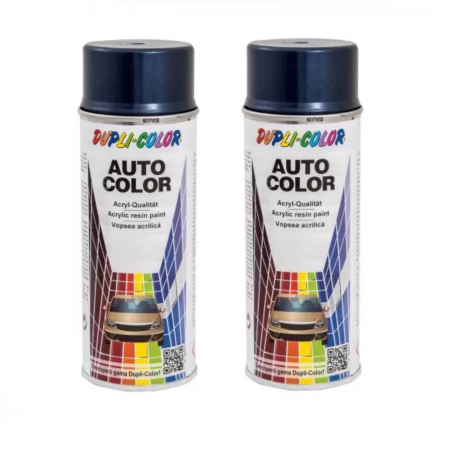 Reparatii si Echipamente Auto - Pachet 2 x Vopsea Spray Auto Dacia Albastru Olimp Metalizată Dupli-Color 400 ml