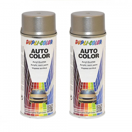 Vopsea Auto - Pachet 2 x Vopsea spray auto Dacia gri stelar metalizată Dupli Color 350 ml