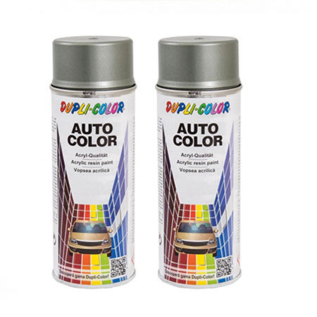 Vopsea Auto - Pachet 2 x Vopsea spray auto Dacia gri verde primăvara metalizată Dupli-Color 350 ml
