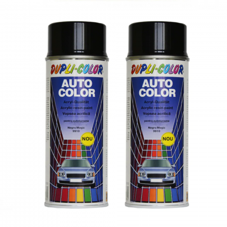 Vopsea Auto - Pachet 2 x Vopsea Spray Auto Dacia Negru Magic Metalizată Dupli-Color 350 ml