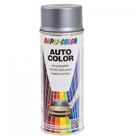 Vopsea Auto - Vopsea spray auto Dacia argintiu iridiu metalizată Dupli Color 350 ml