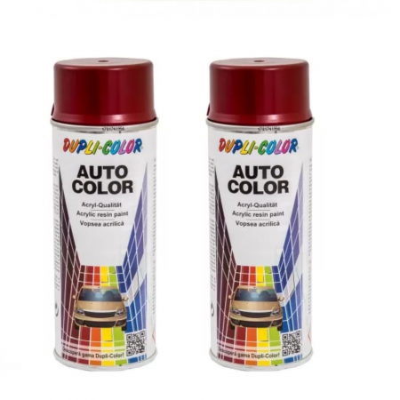 Vopsea Auto - Pachet 2 x Vopsea Spray Auto Dacia Roșu Toreador Metalizată Dupli-Color 350 ml